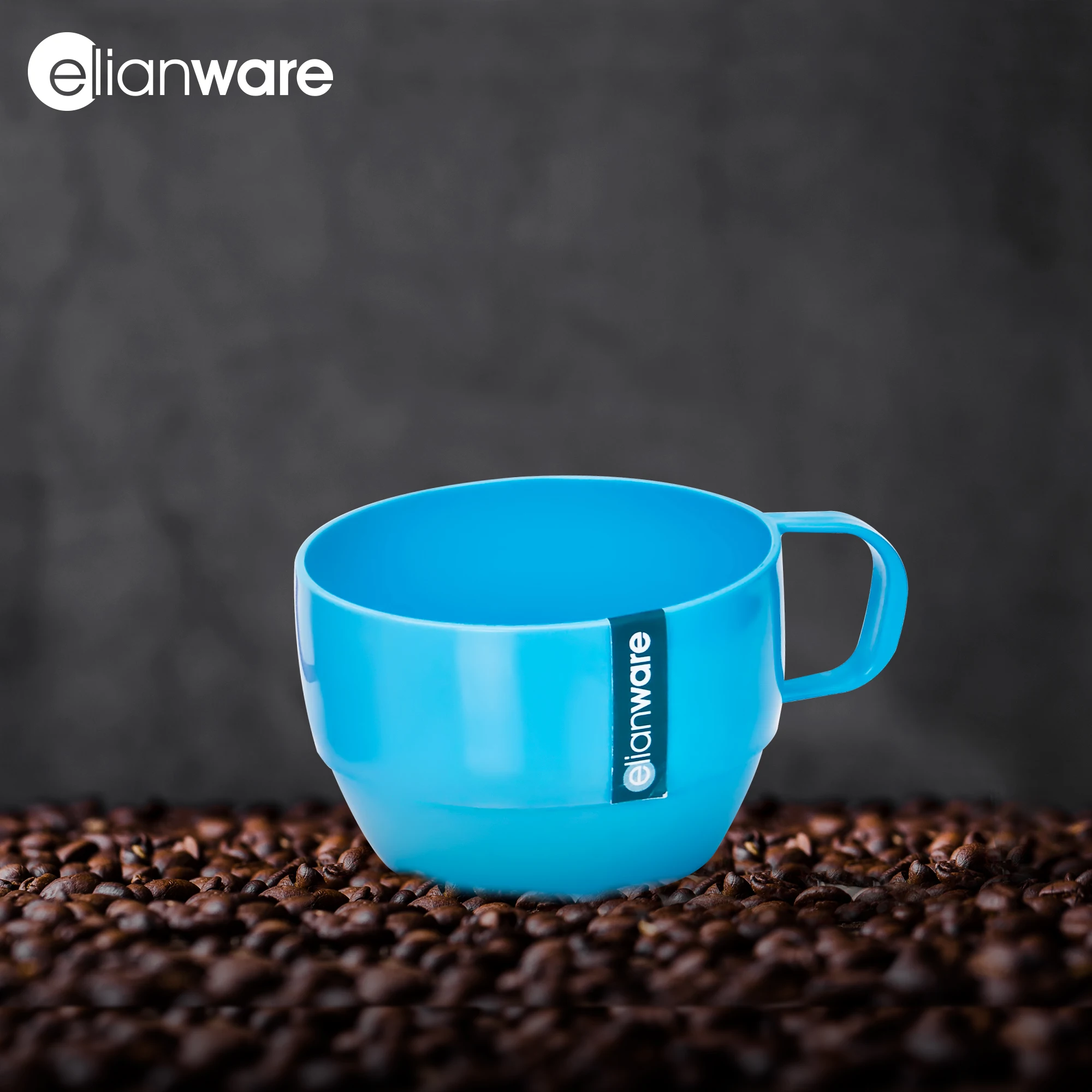 Elianware Durable Valuable Combo Set Koi Coffee Mug Cup With Curve Handle For Office and Home