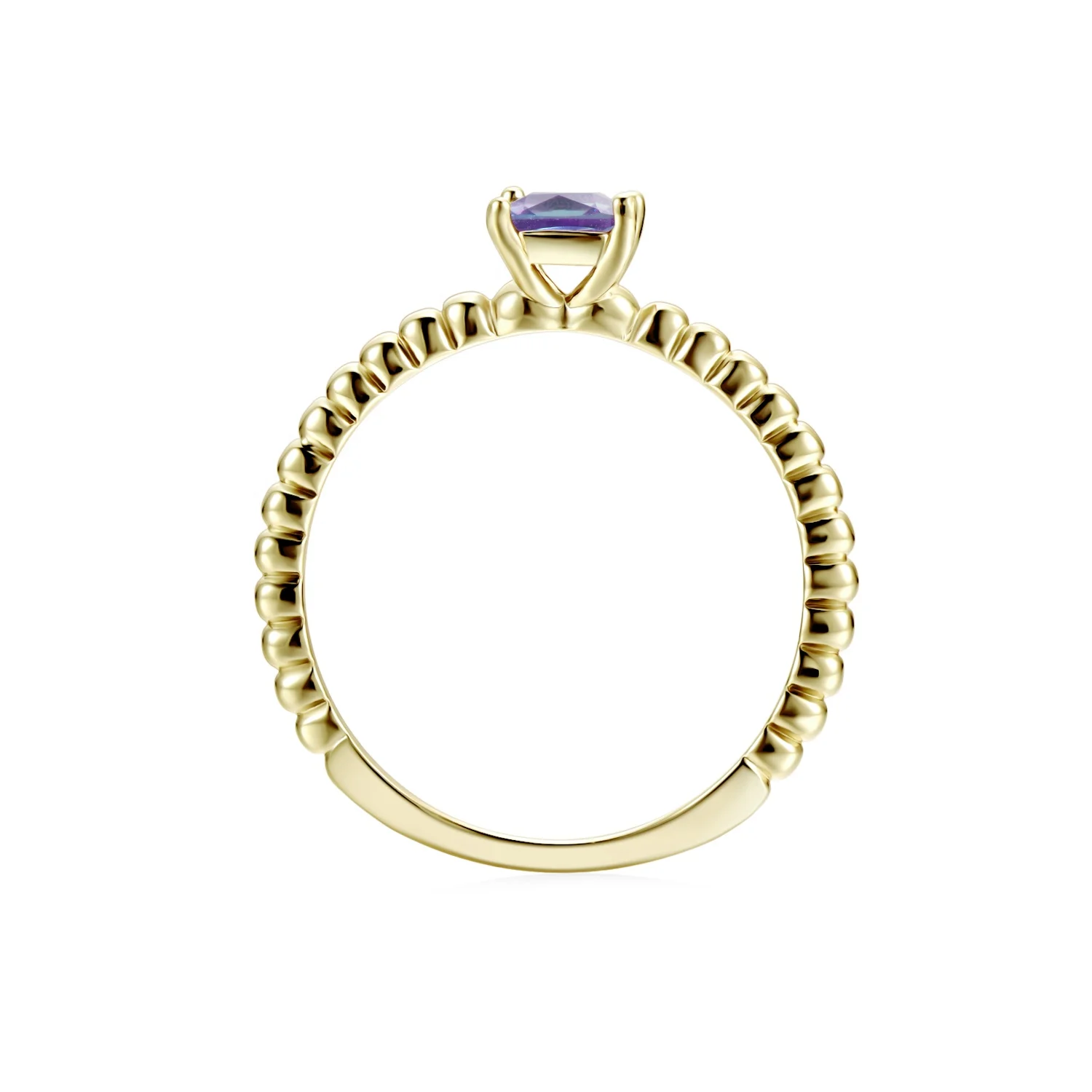 Sterling Silver 925 Color Change Alexandrite Trendy Fashion Twisted Square Stone Dainty Ring For Women Destiny Jewellery