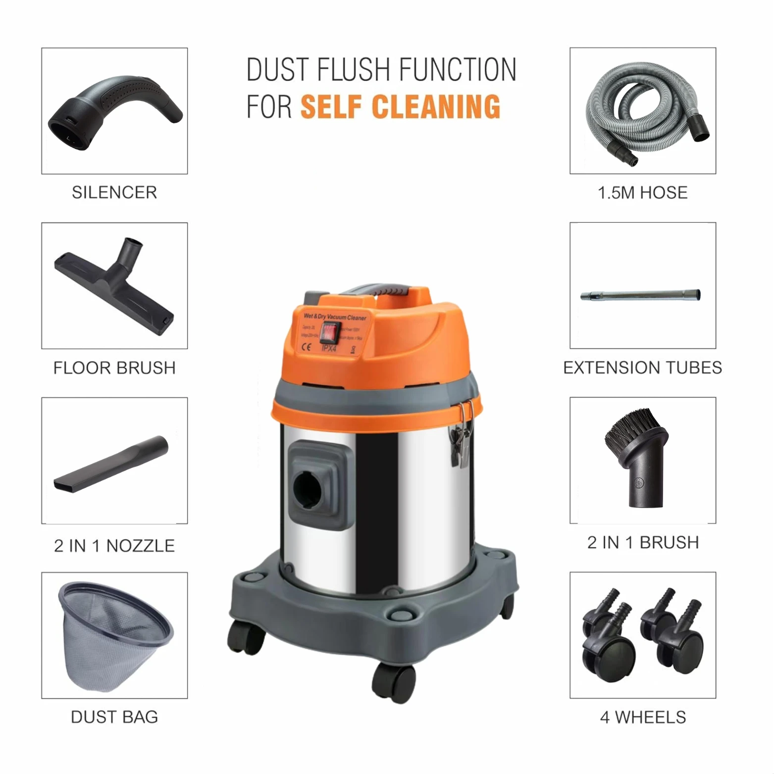 High Quality New Wet/Dry Home Appliance Vacuum Cleaner for Optimal Cleaning Solutions