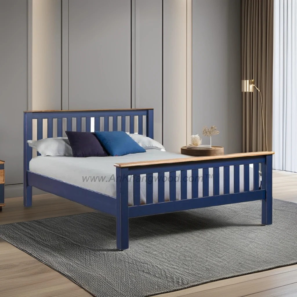 Cascais Range Wooden Bed Acacia Solid Wood Bedroom Furniture Bedroom Set OEM ODM Service Standard Packing Vietnamese Supplier