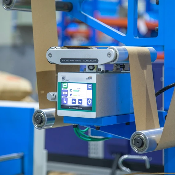 High technology square bottom kraft paper bag making machine with handle online making china factory