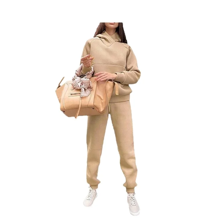 Лидер продаж женская уличная одежда свитшот повседневные спортивные костюмы из 2 предметов на заказ