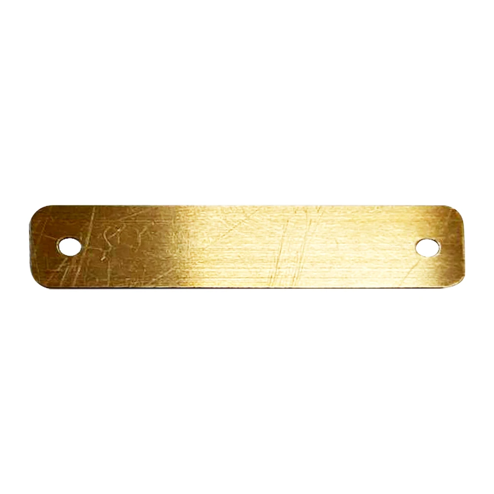 Durable Metal Nameplate Copper Serena & Lily for Metal Label with Two Holes