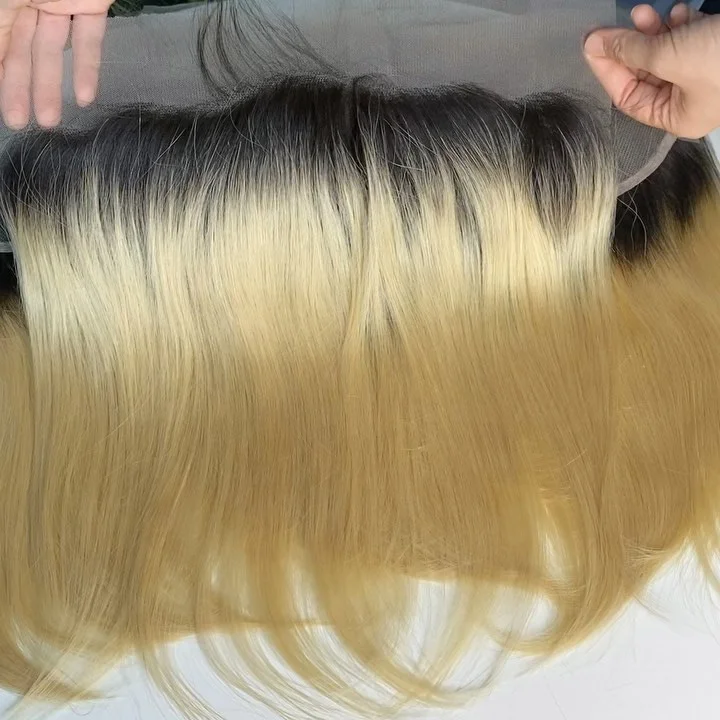 E-HAIR VIETNAM Human hair Frontal | Color 1B/613 transparent lace cuidado de extensiones frontal wig | Virgin hair wholesale