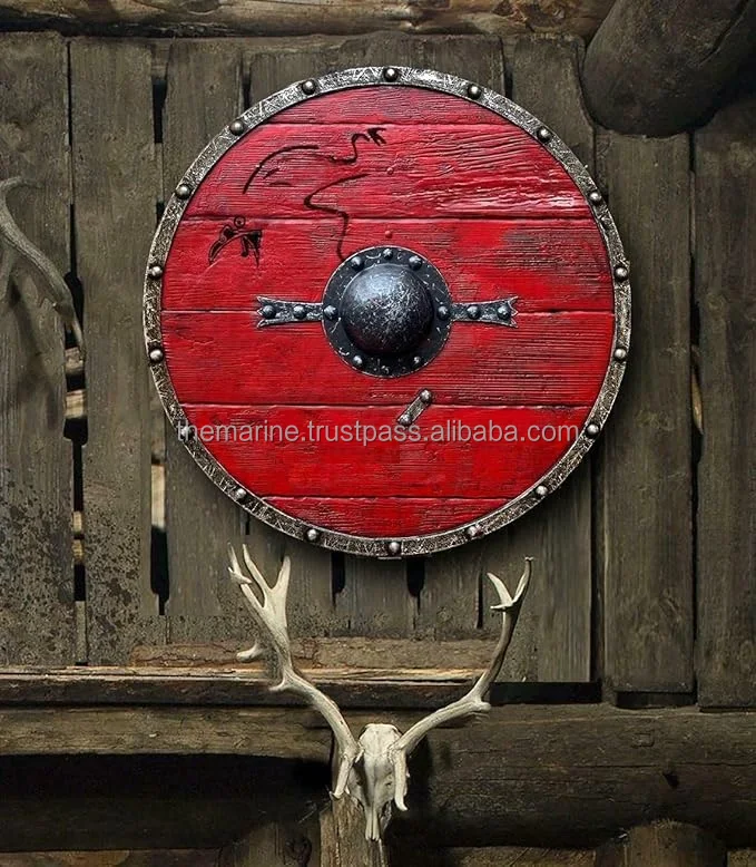 Средневековый Ragnar Lothbrok подлинный боевой щит Викинг для косплея готовый полностью функциональный