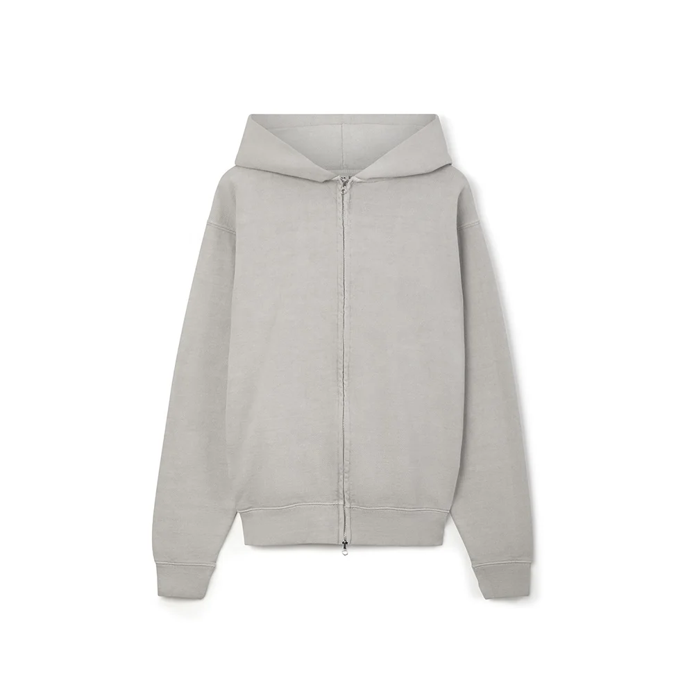 2025 in Stock Vintage Style Moon Bean Oversized Blank Zipper Hoodies 14-15oz Boxy Hoodies at Wholesale Price Unisex Hoodies