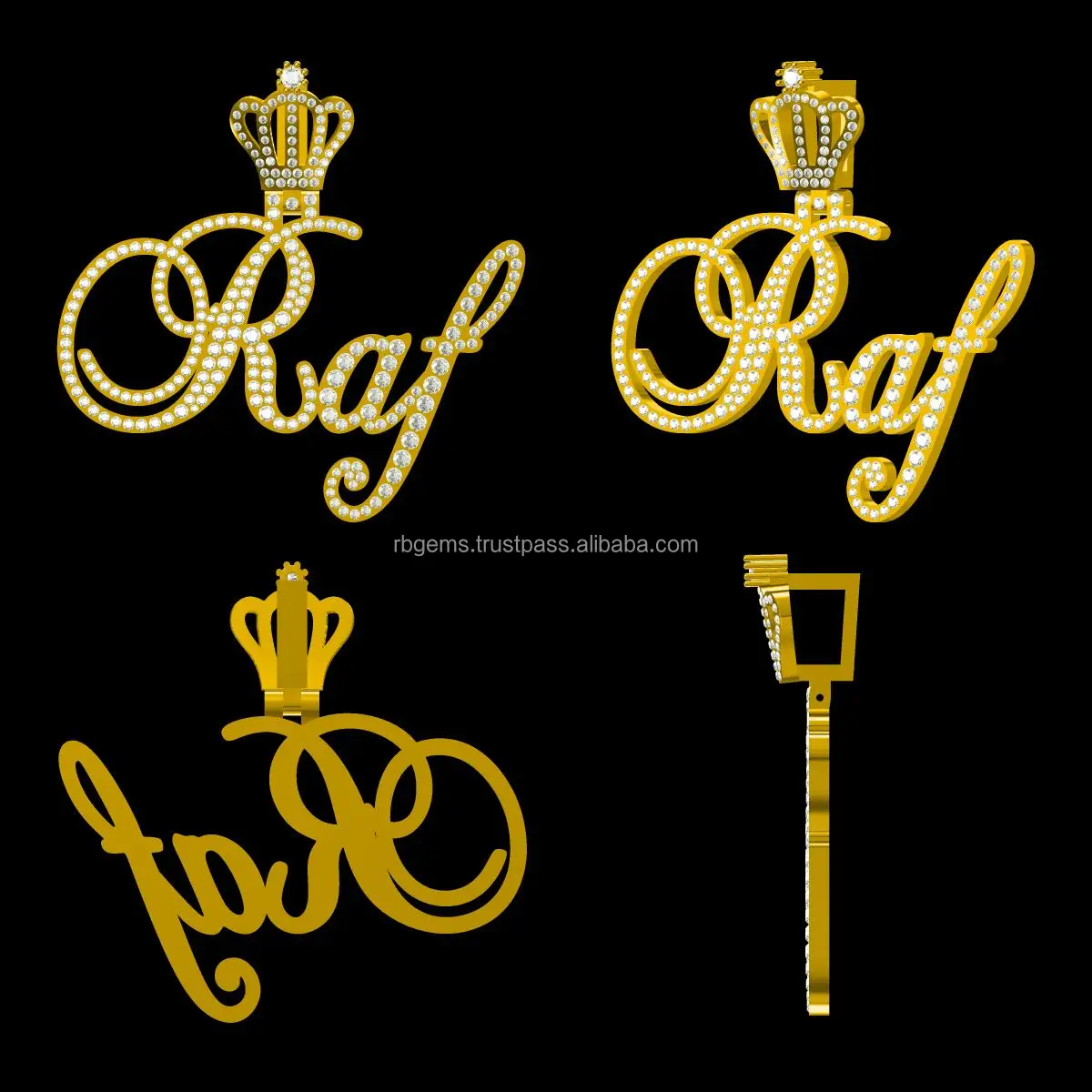 Radiate elegance with a 10Kt yellow gold unisex hip hop pendant, weighing 14g and adorned with 2.57ct natural diamonds