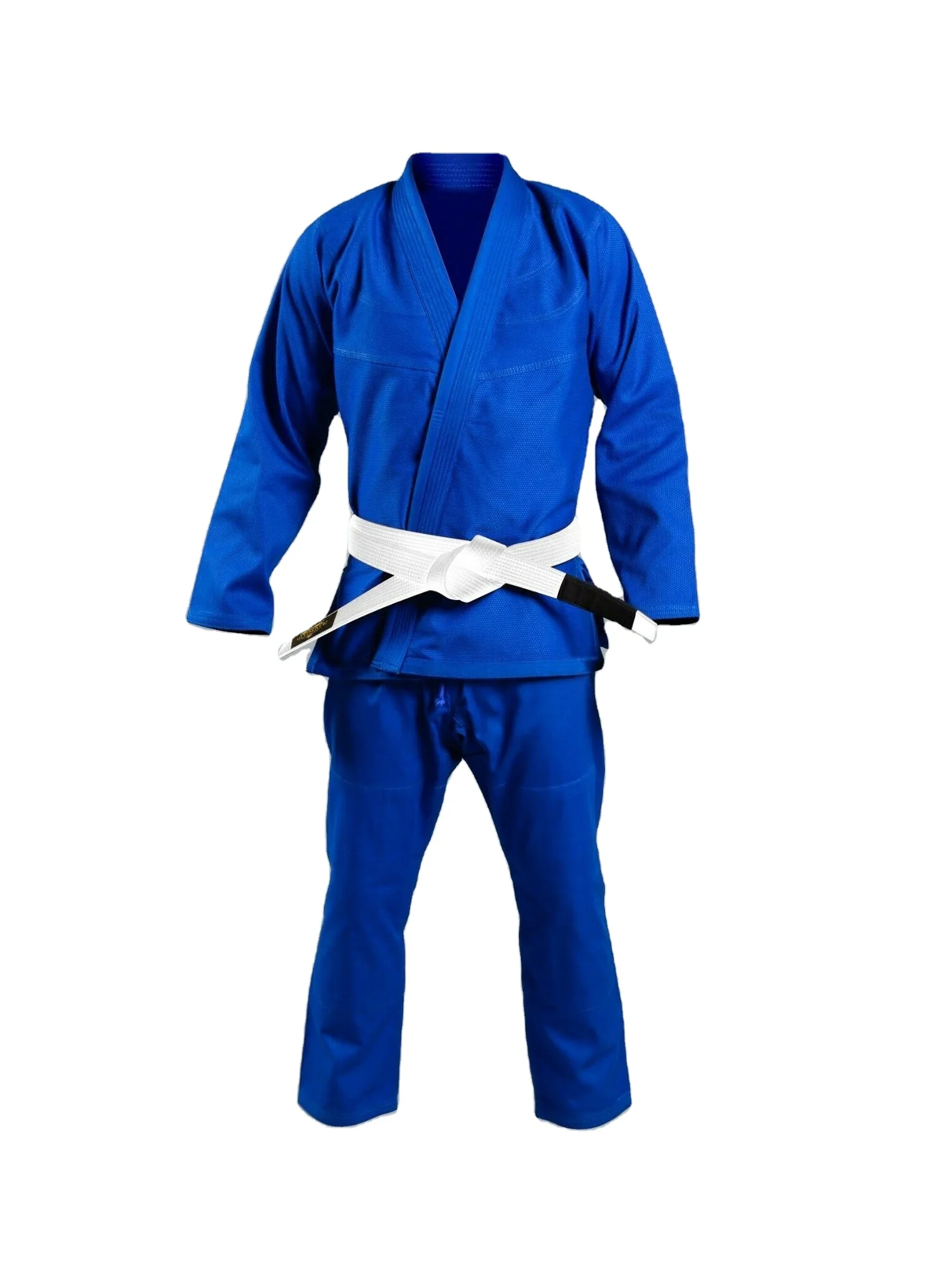 Custom logo Brazilian Jiu Jitsu Uniform Blue BJJ Adults Gi Students Suits Ju Kimono