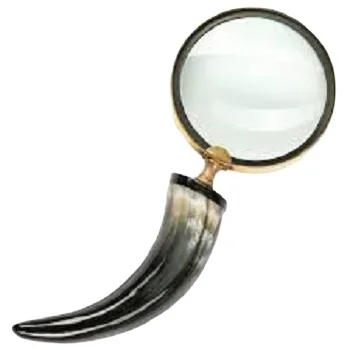 Direct Mfg Co. Buffalo Horn Рукоятка увеличительное стекло Коллекционная Портативная оптическая лупа для чтения настольного использования