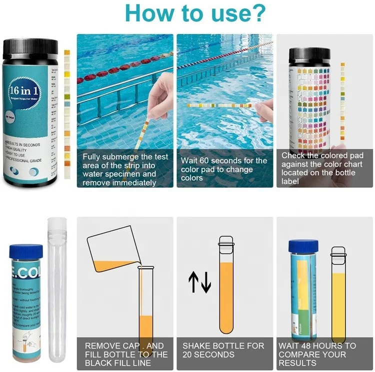 Реагентные полоски 17 в 1 для производства воды Китае