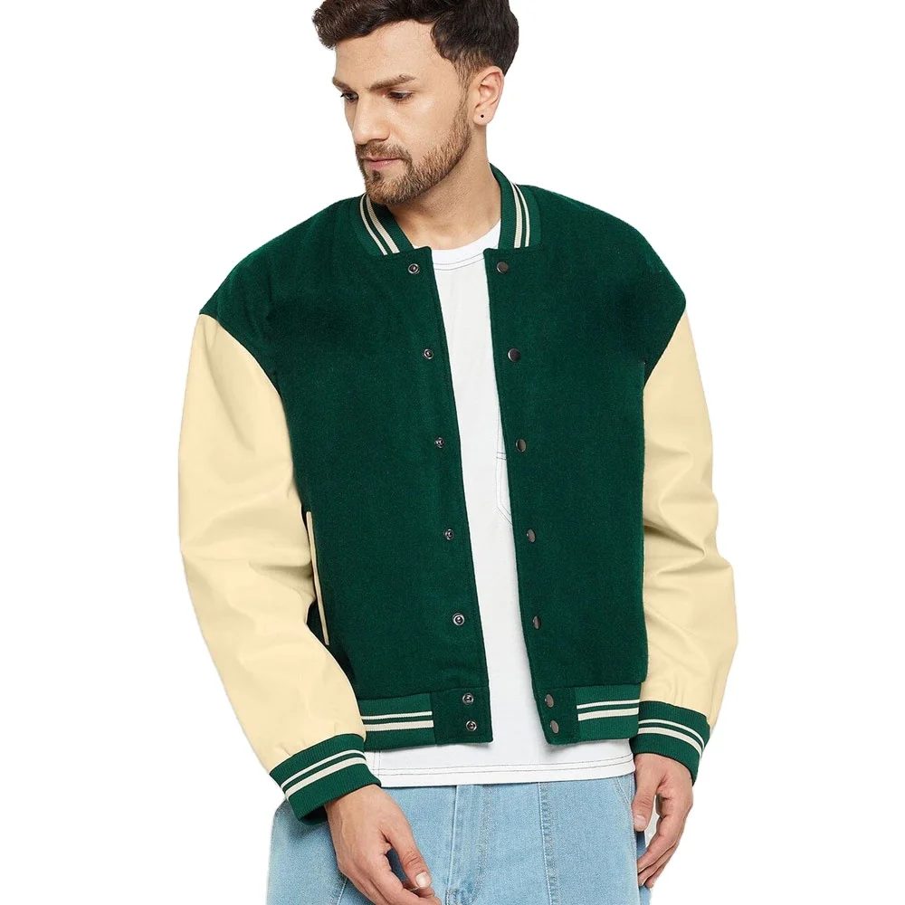 Best Selling Wholesale Custom Designer Logo Jacket Casual Baseball Jacket Letterman Coat Cotton Polyester Unisex Varsity Jackets