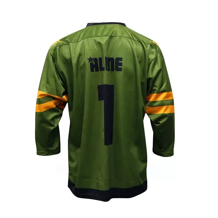 Newest Style Custom Vintage Unisex 100% Polyester Sublimated Ice Hockey Jersey Uniform