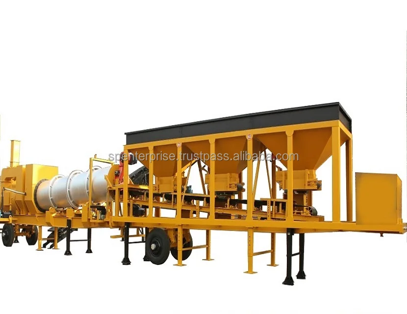 Stationary and Mobile Asphalt Drum Mix Plant used in Road Construction