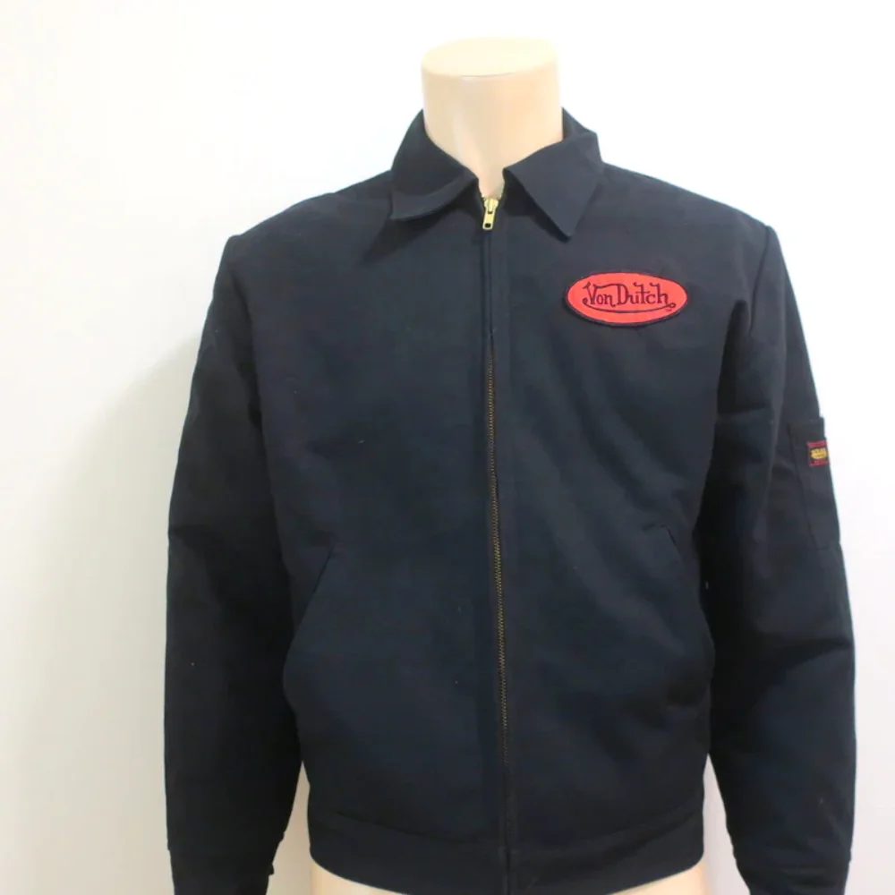 Summer American Latest Men Cotton Twill Casual Trucker Jacket In Garment Wash Cotton Mechanic Short Jacket Twill Work Jacket