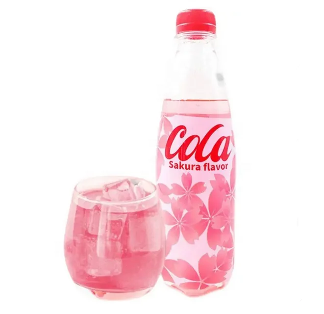 China Beverages Soft Drink Carbonated Water Coca Soda Cola Blueberry Sakura Peach Flavor Soda Ready to Drinks