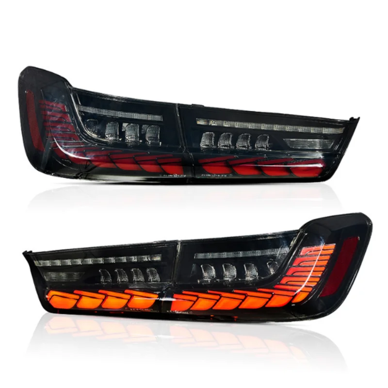 Full LED Dynamic Tail Lights with Sequential Turn Signal For BMW 3 Series F30 M3 F80 2019-2023 M4 GTS Design Style