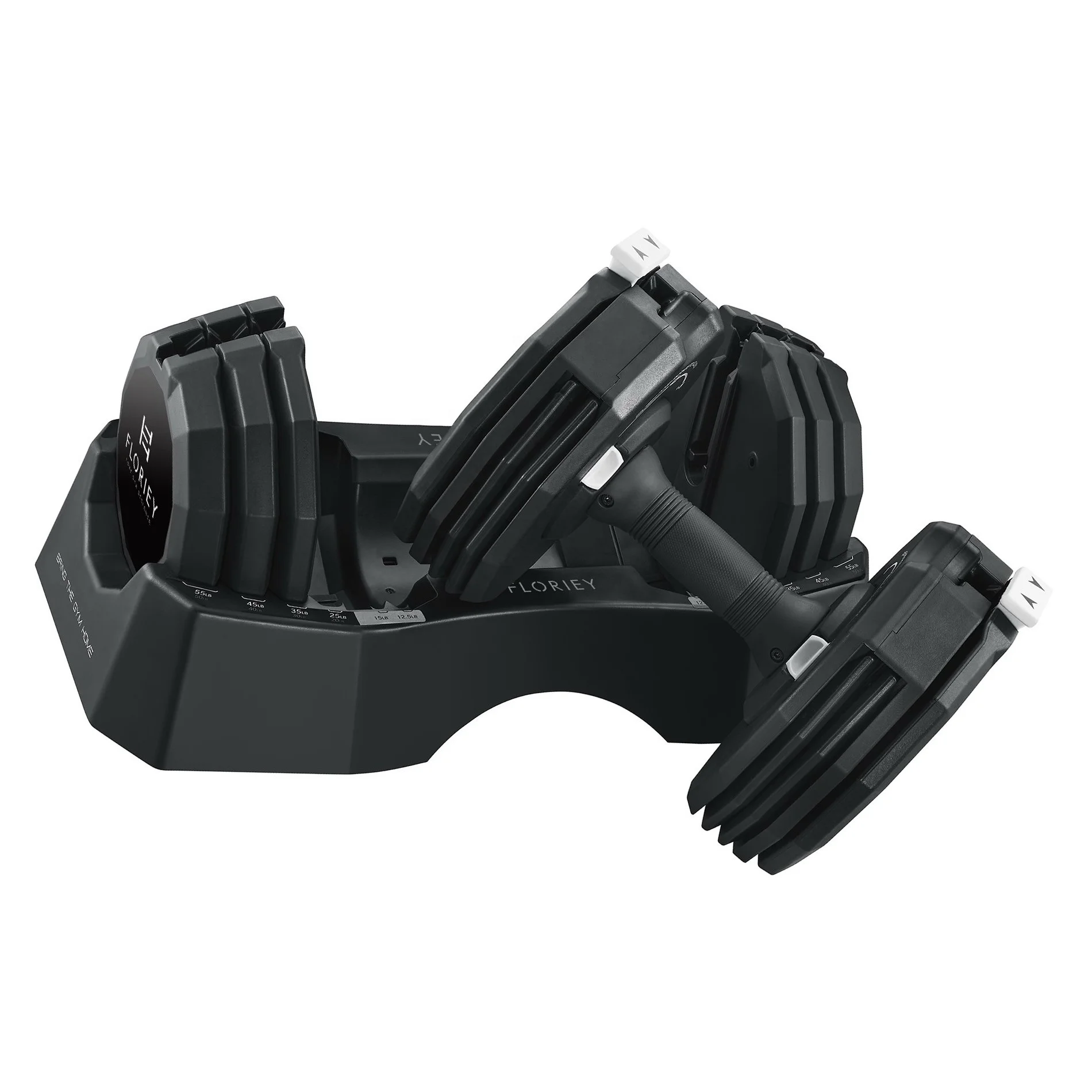 Wholesale 55LB Rubber Coated Adjustable Dumbbell 25KG sport equipment training