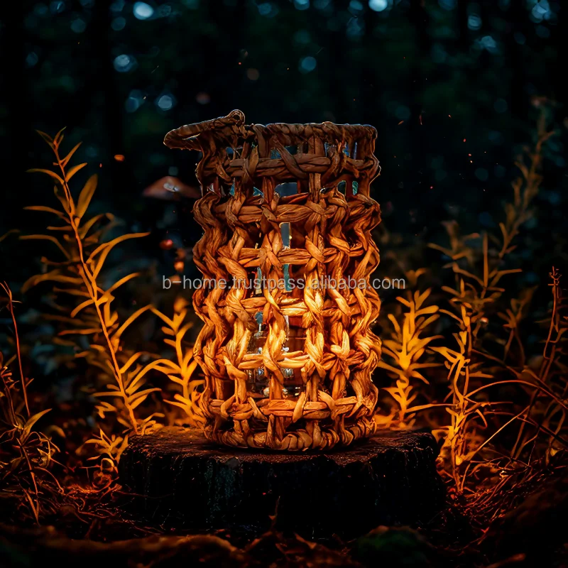 Натуральный водный Гиацинтовый фонарь B-Home-экологически чистый сотканный для домашнего декора освещения патио и стильной атмосферы