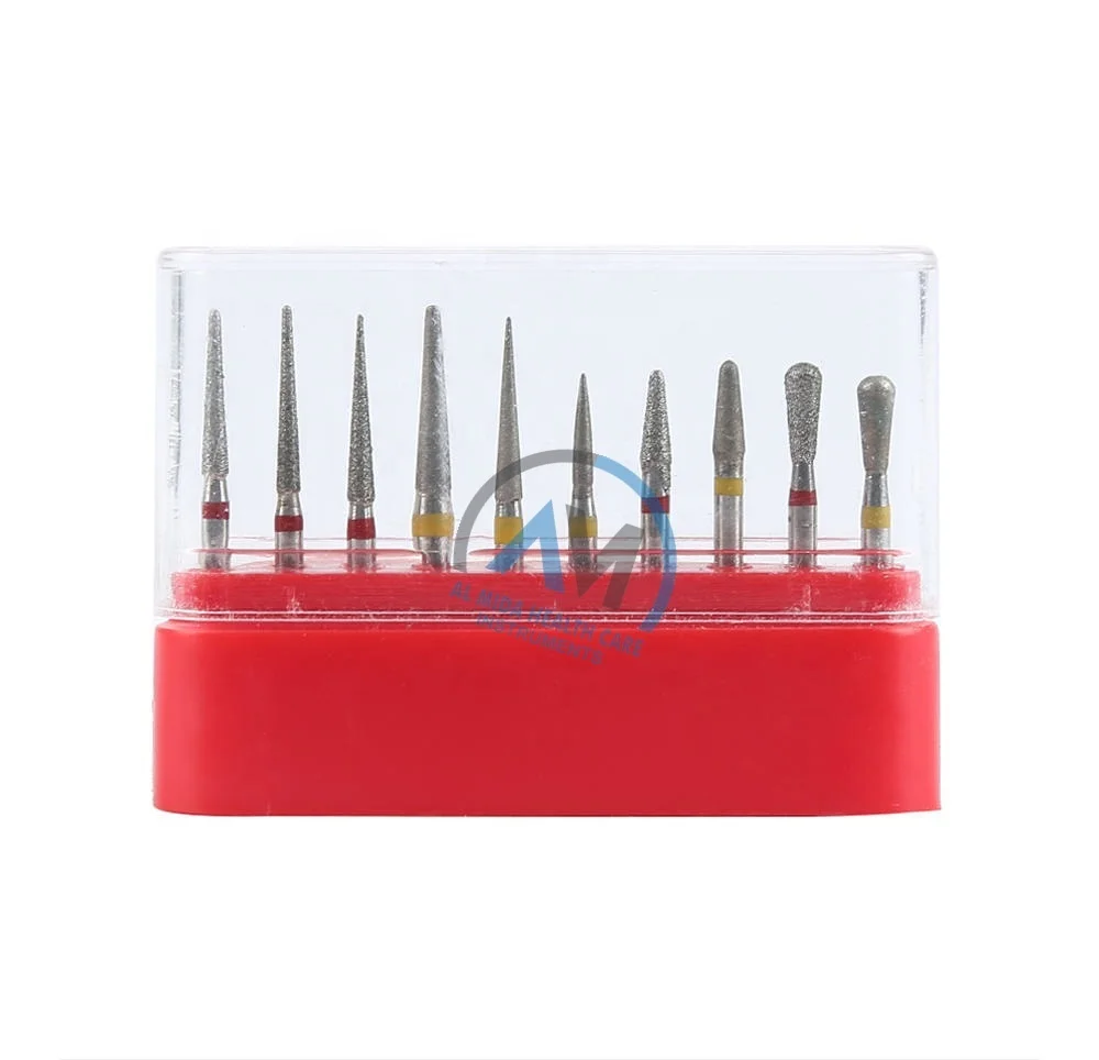 Diamond Bur 1.1mm Diameter Shank Teeth Grinding For Dental High Speed