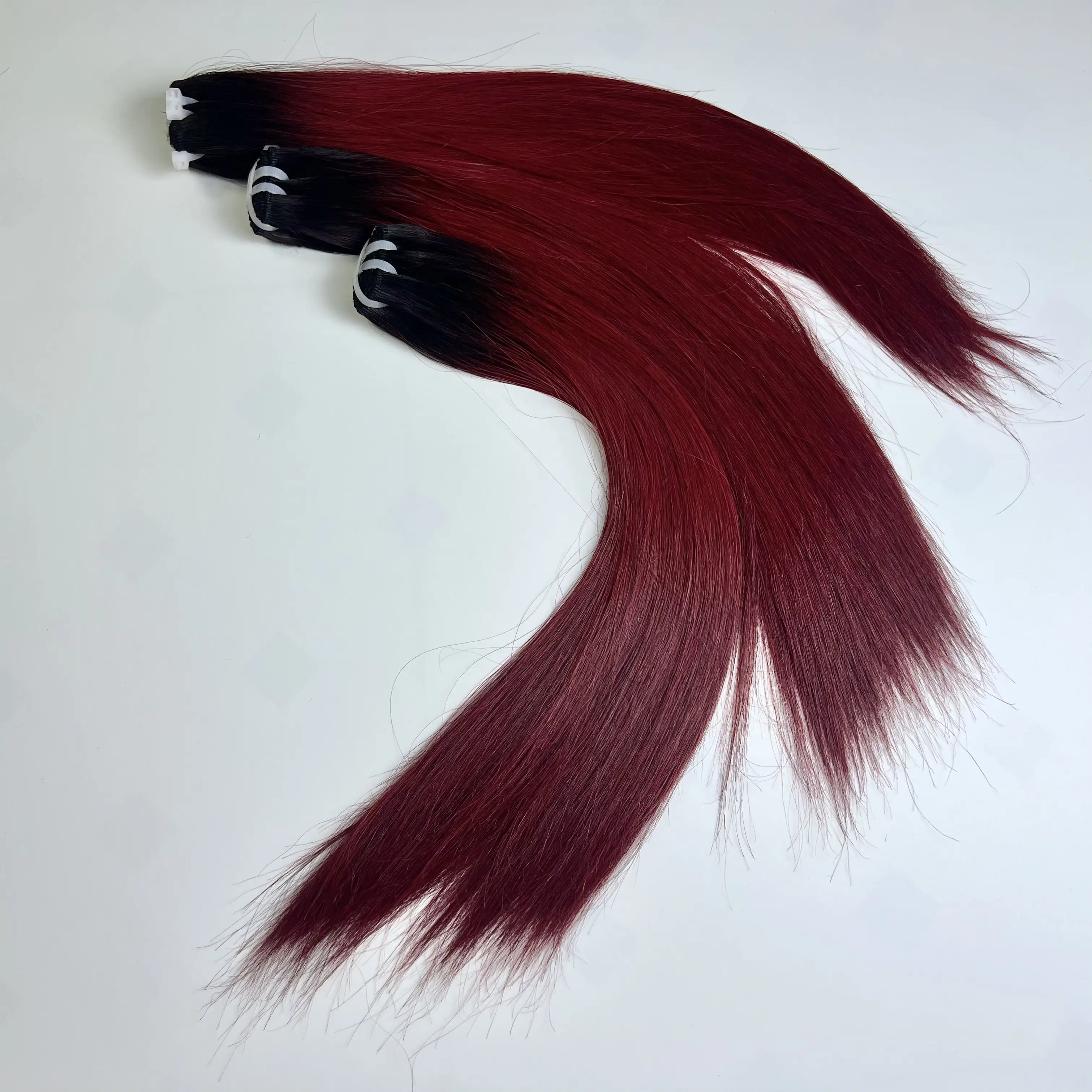 Best Price Wholesale Vietnamese Bone Straight Human Hair 100% Unprocessed Human Hair Extension Red Color