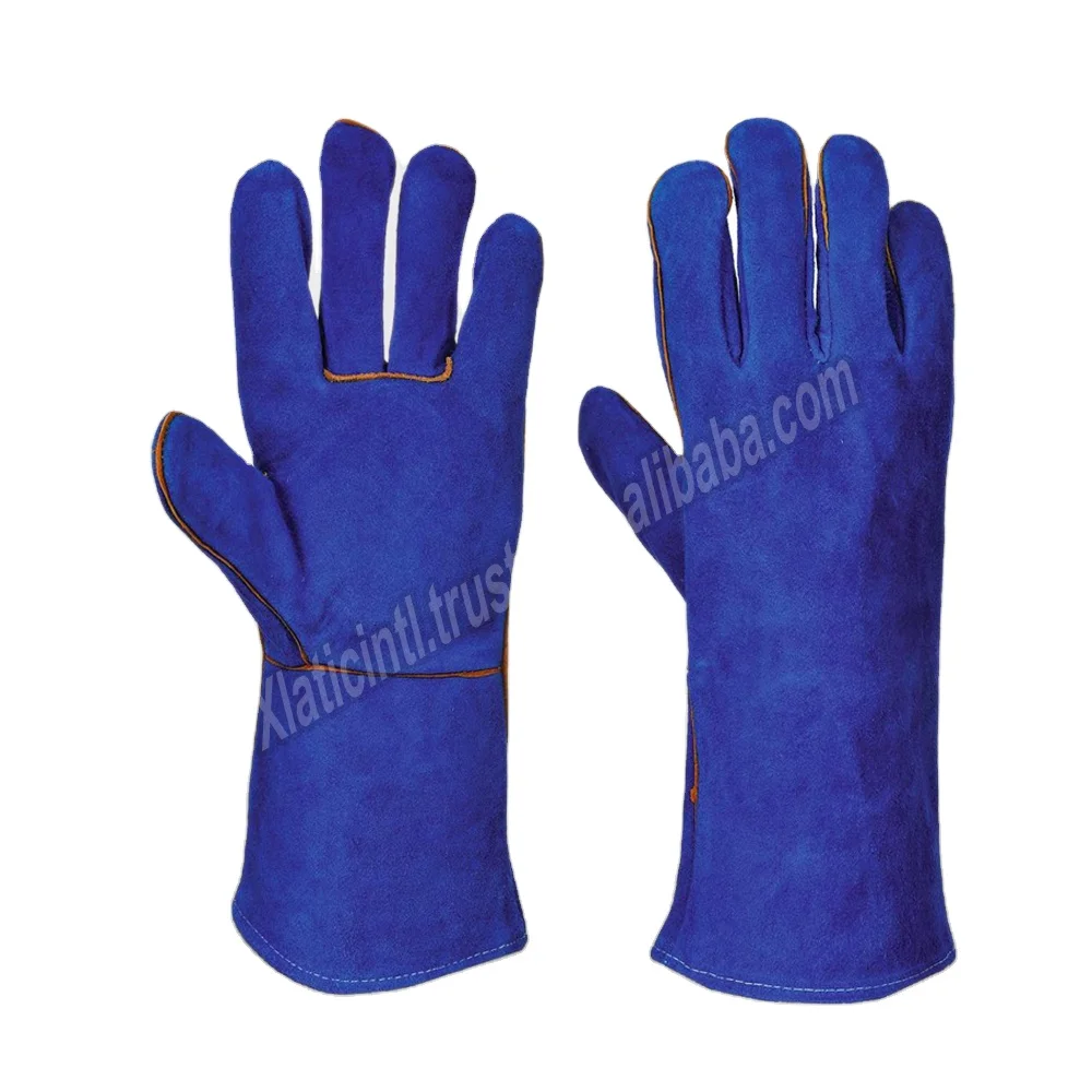 2021-22 Top sales Work Gloves High Quality Industrial Jaguar Cow Leather Work Gloves For Sale low MOQ