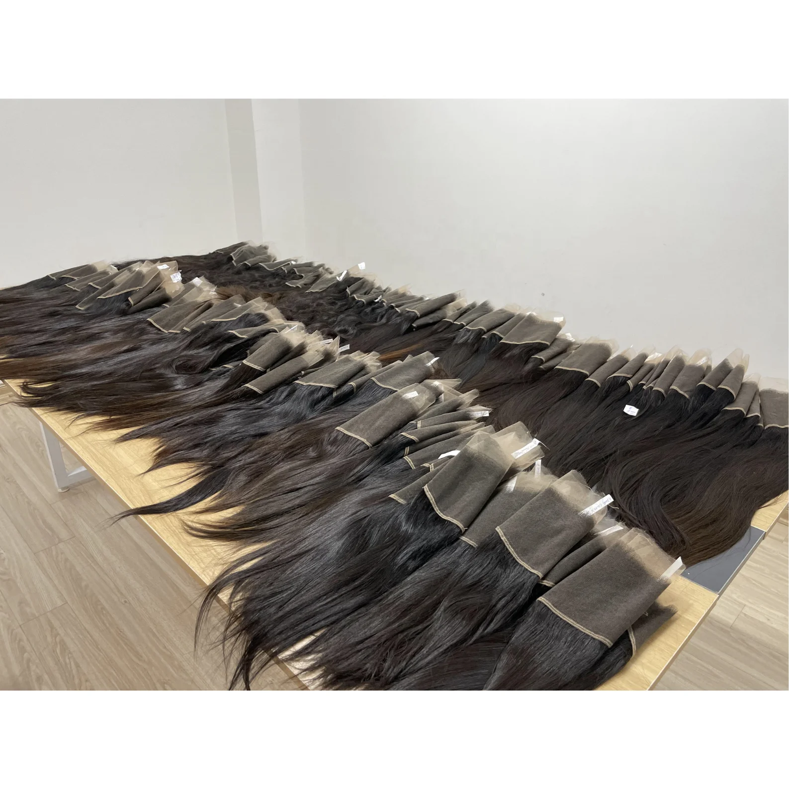 MH TRUST Factory High quality Full head 100% Real Remy Human Russian Hair  blonde Clip In Luxury Thick Extension