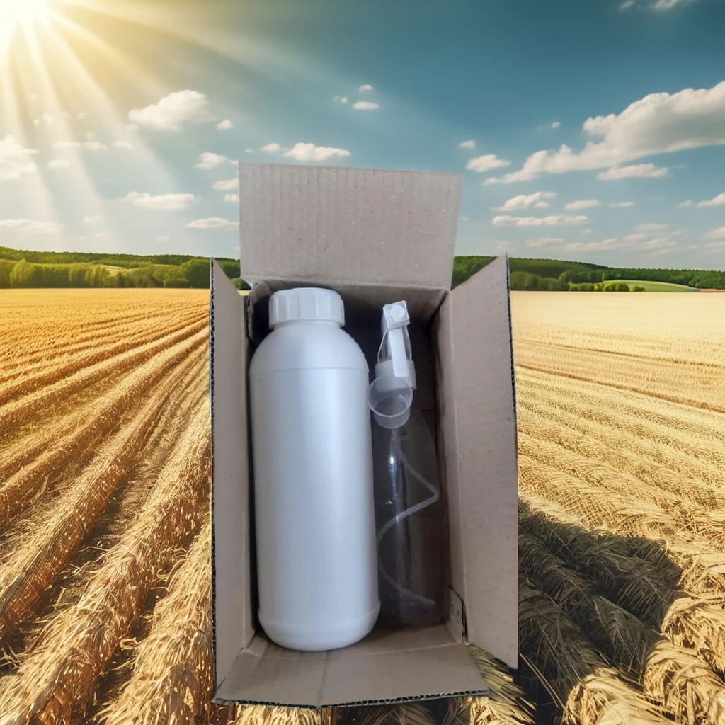 Neem oil emulgator 1 Litre packed with 300ML spray bottle 15ML measuring cup in kraft box with customize pack with brand name