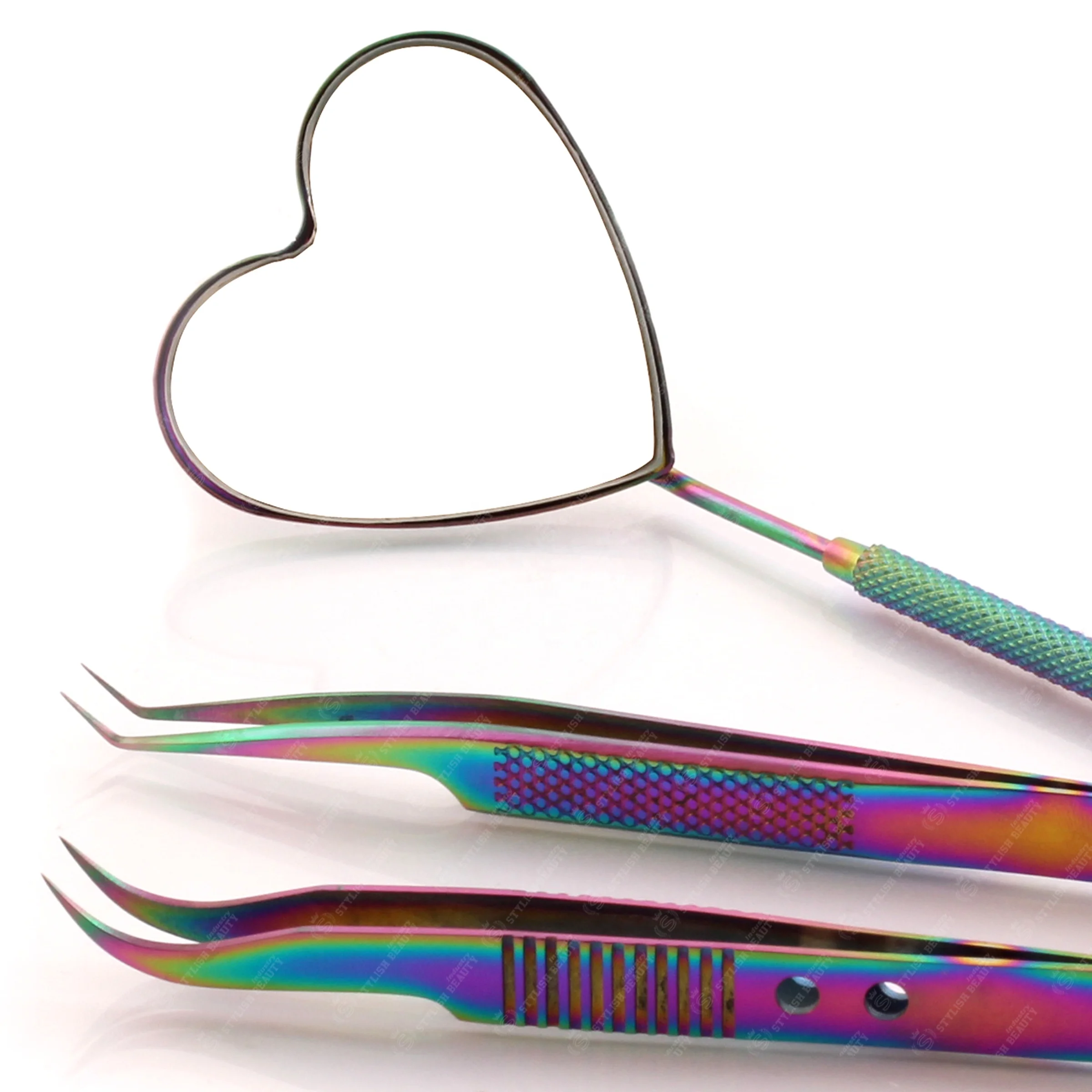 1 scissors 1 tweezers 1 mirror Sharp cutting edges offer hassle free trimming or cutting experience without pulling the hair