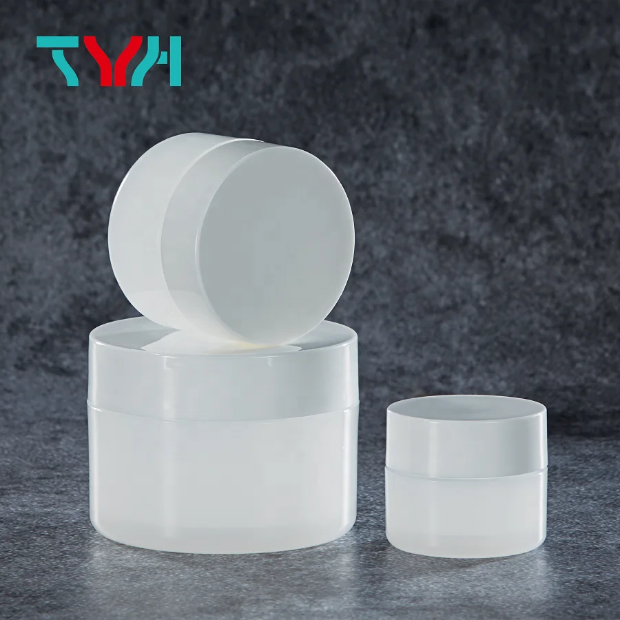 15ml-250ml PP Pure White Natural Color Plastic Single-wall Cream Jar with PP Cap Lid (TA-PP Series)