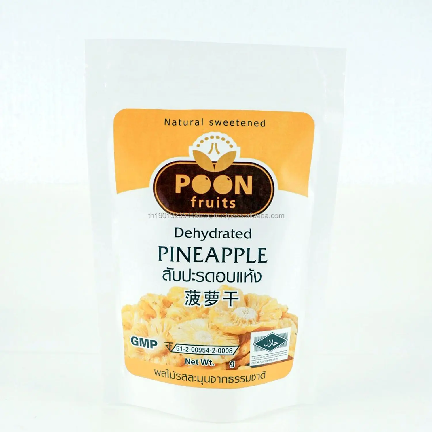 DRIED PINEAPPLE High quality organic Pineapple Premium delicious dried Pineapple No color added Export grade from Thailand