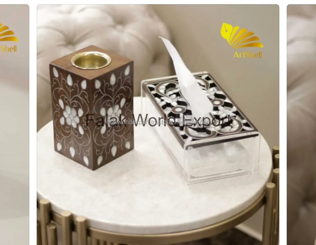Handmade wooden incense burner modern design unique color with high quality Use for arabic home From Falak World Export