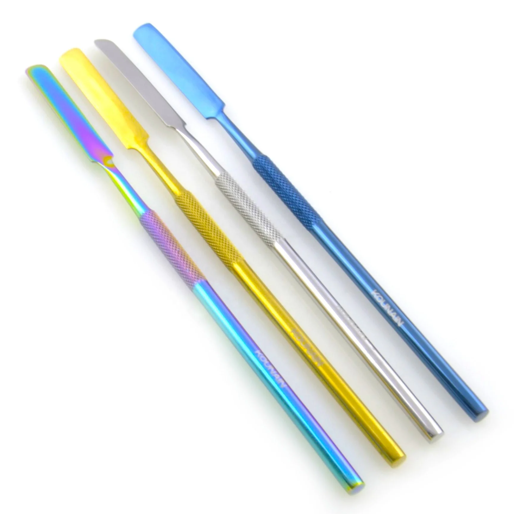 KOUNAIN Stainless Steel Makeup Mixing Spatula Cosmetic Stirring Rod and Skincare Mixing Spoon