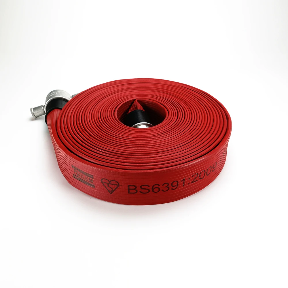 Nitrile Rubber Lined and Covered Durable fire hose Certified by UL and BS6391