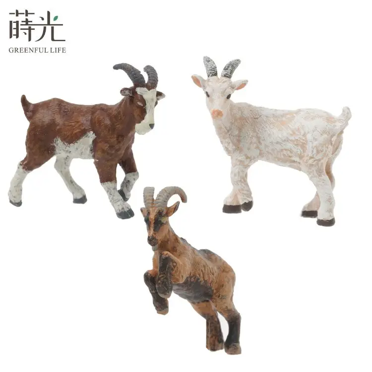 [2.9] Goats Decoration Mini Garden Decor Terrarium Accessories  Miniature Resin Figurines