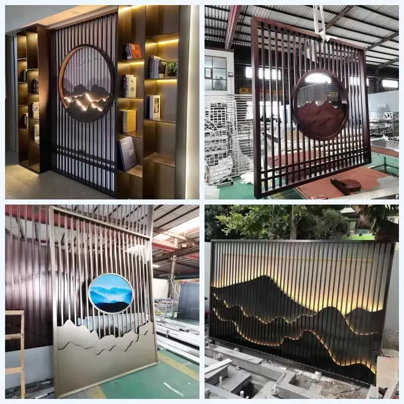 Room Decoration Perforated Metal Privacy Steel Screen Panels Screen