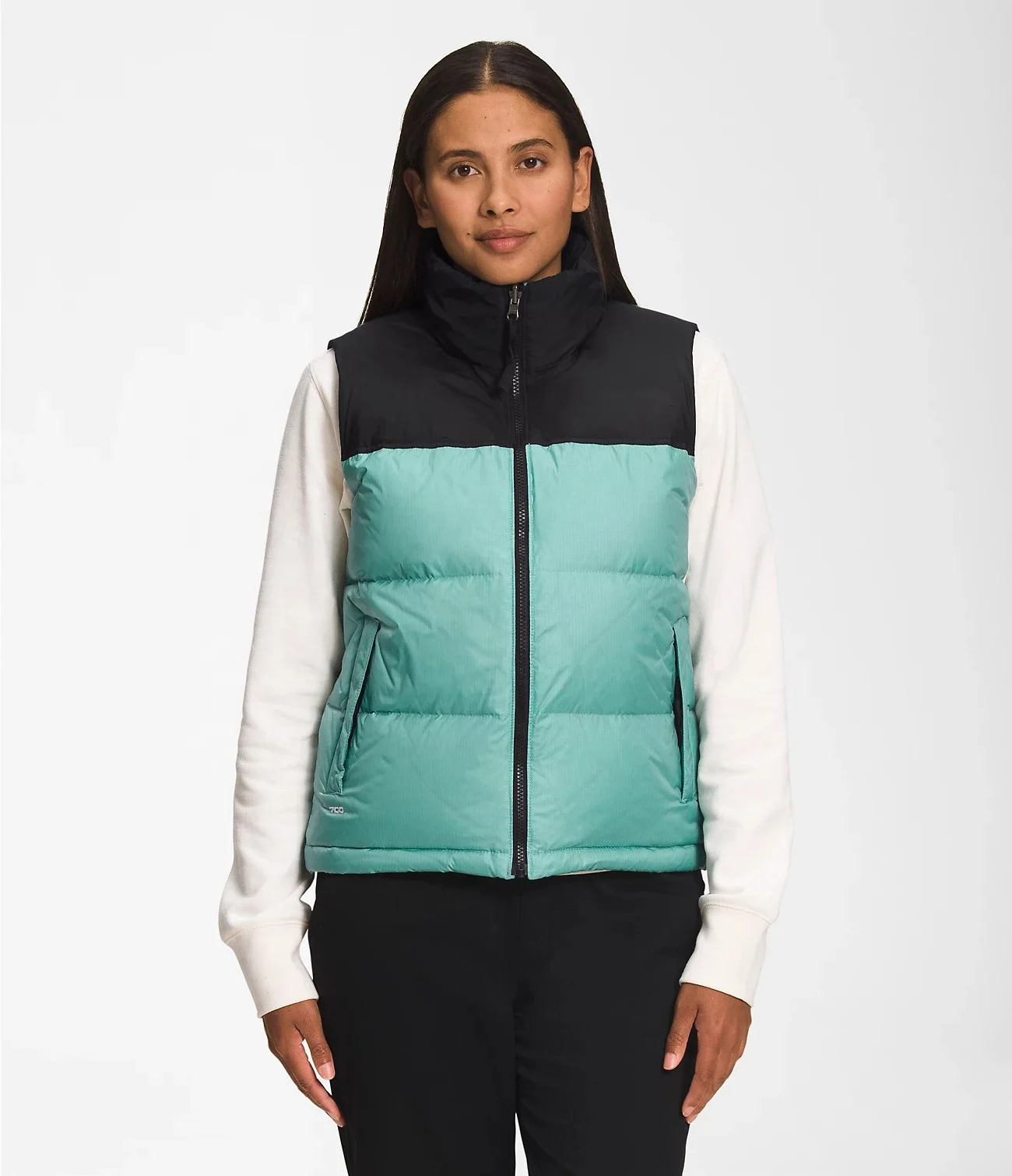 2022 Puffer Vest Woman Zipper Coat Winter Sleeveless Windbreaker Contrast Vest Plus Size Puffer Jackets For Women