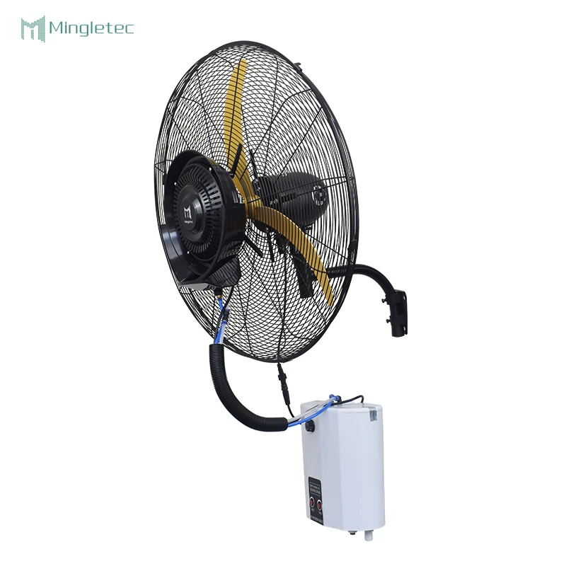 High Quality Industrial Large Wind Cooling Centrifugal Wall Mounted Misting Fans With Water Tank