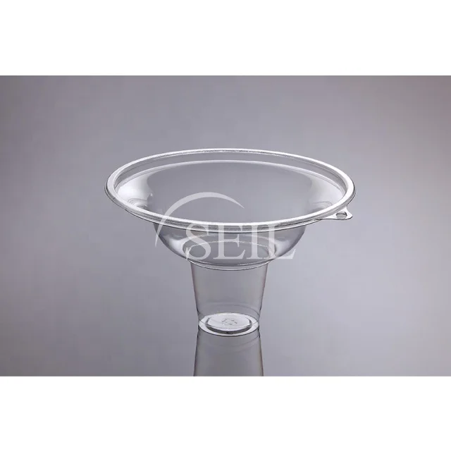 SL-B600 Transparent Dessert Food Cup Shave Ice cream with Lid Shebet Kakigori Bingsu