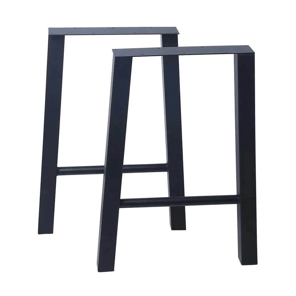 Customized Heavy Duty Furniture Metal Base Frame Chrome Power Coat Workbench Desk Dining Table Legs