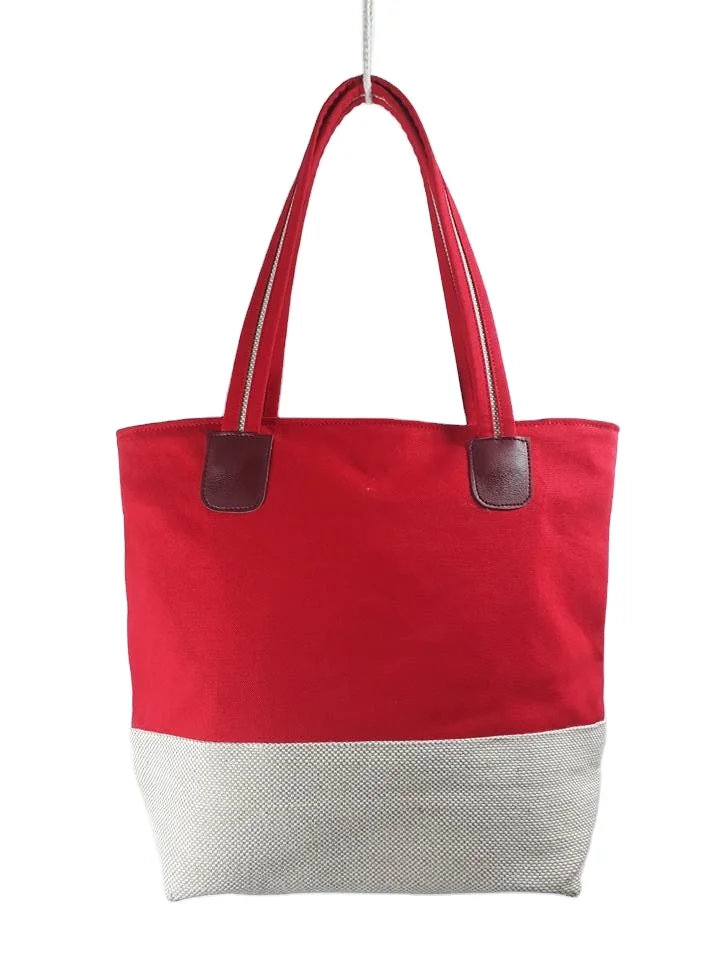 Reusable Jute Canvas Tote Bag for Women, Cloth Bags with Handles for School Work, Shopping Tote Bags Gift for Friends Females