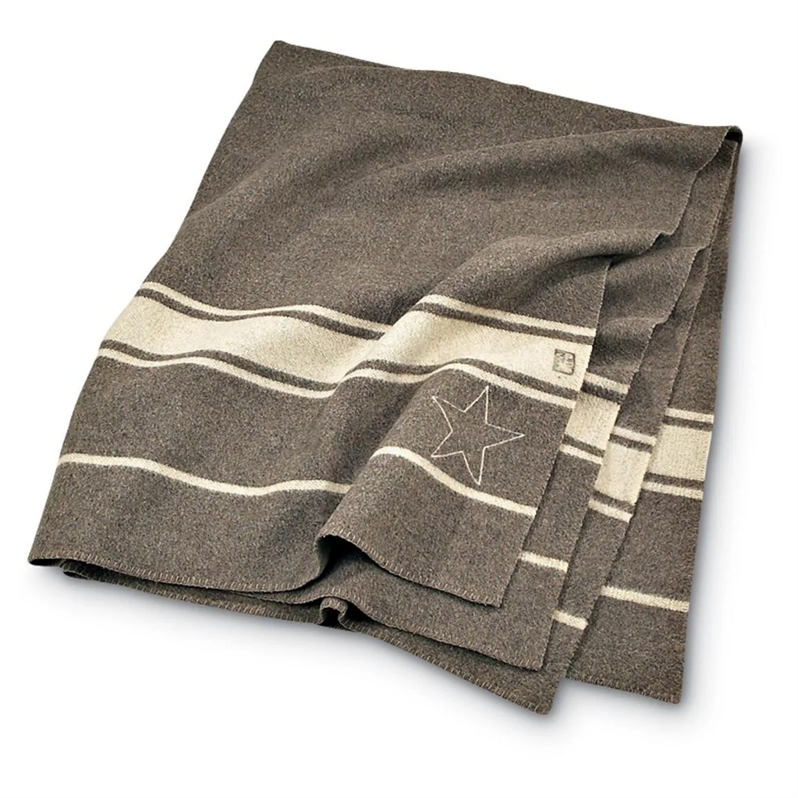 Made In India Striped Wool Blanket Grey Black Striped Extra Warm Soft Hot Selling Wool Blankets at Factory Rates