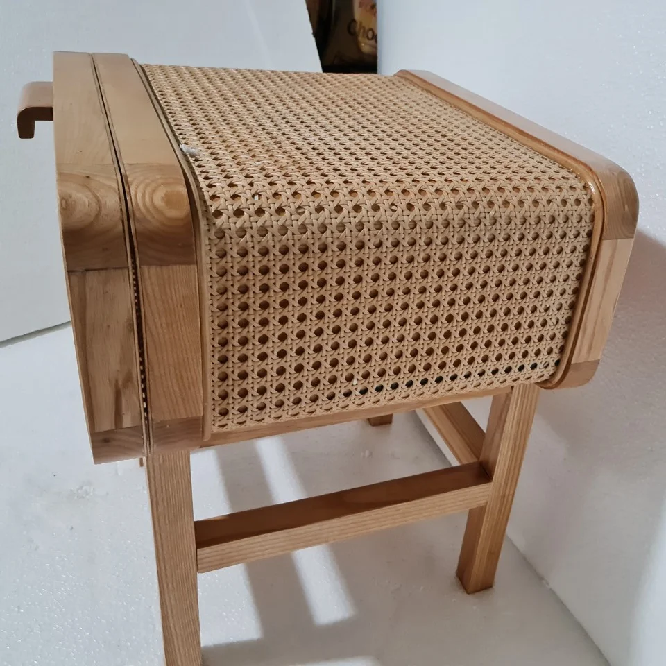 
High end finishing wooden rattan night stand made in Vietnam 