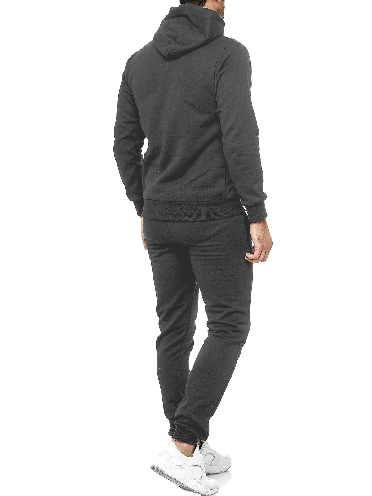 Black Color Boys Outdoor Cotton Fleece Fitness Wear Slim Fit Tracksuits Simple Decent Sweat Suits BY XAPATA SPORTS