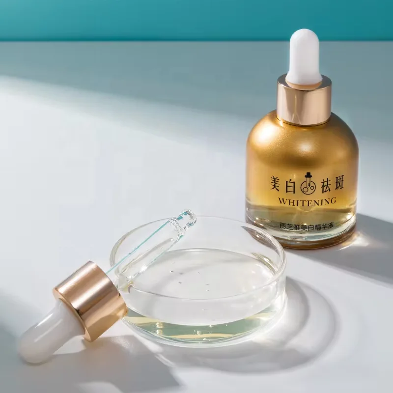 OEM GMP Certified Cosmetic Factory Whitening Serum Tone Balancing Skin White Freckle Vitamin C Alpha Arbutin Essence Serum