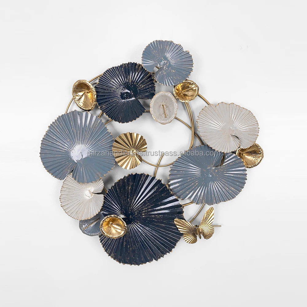 European Luxury Wrought Iron Wall Sticker Craft Home Livingroom Sofa Background Wall Hanging Decoration