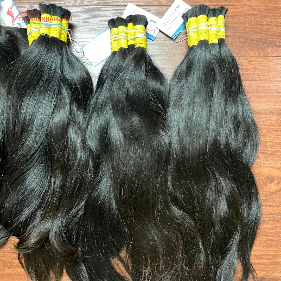 BEST SELLING AND BEST QUALITY 100% Raw Vietnamese Hair Bulk Unprocessed Bulk Straight