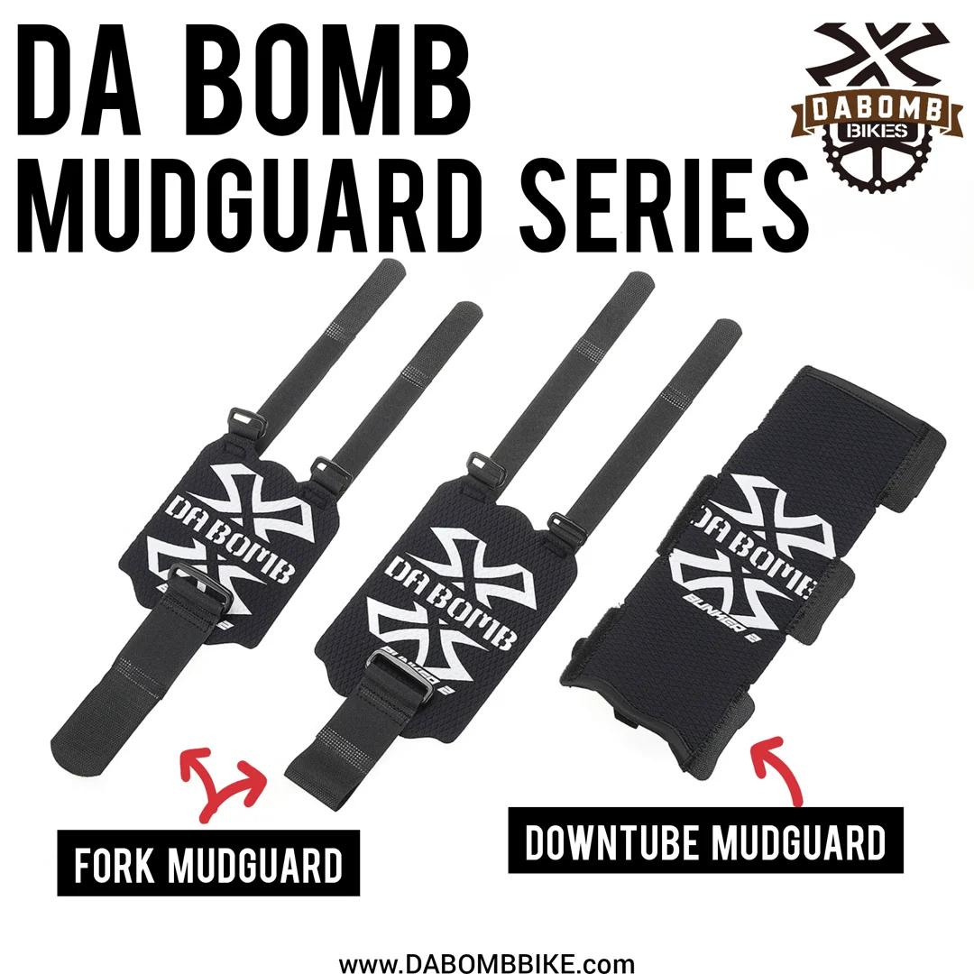 DABOMB Neoprene Mudflap eBike MTB Mountain Bike Down Tube Fender