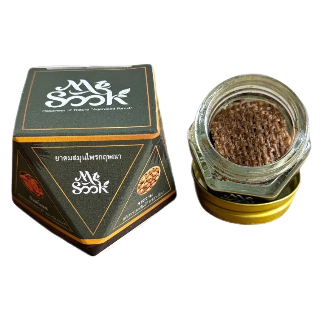 Premium Quality 100% Natural Herbal Inhaler Agarwood Oil Extract Body Lotion Spa Oudh Products of Thailand inhalation refreshed
