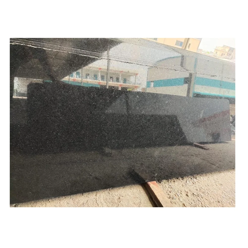 New Arrival Desert Black Granite Natural Stone Kitchen Countertops Slabs 20mm 30mm Thickness at Wholesale Price