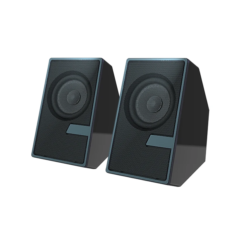 Wholesale Mini 2.0 PC AUX Desktop Professional Home Audio Hifi Sound Speaker for PC Computer With Microphone